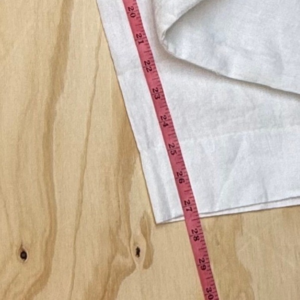 Chicos White 100% Linen Wide Leg Belted Trousers Pants Size 00R US 2R High Rise - Picture 6 of 9
